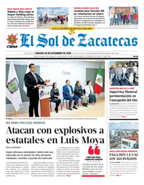 Cover of El Sol de Zacatecas