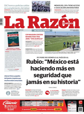 Cover of La Razon de Mexico