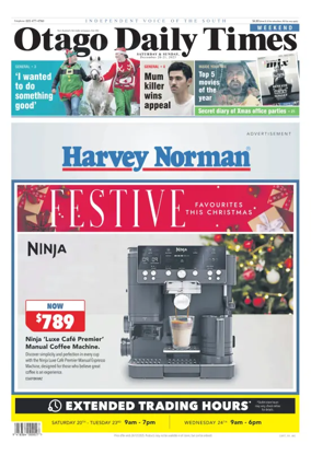 Cover of Otago Daily Times