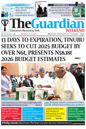 Cover of The Guardian Nigeria
