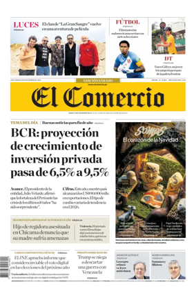 Cover of Diario El Comercio