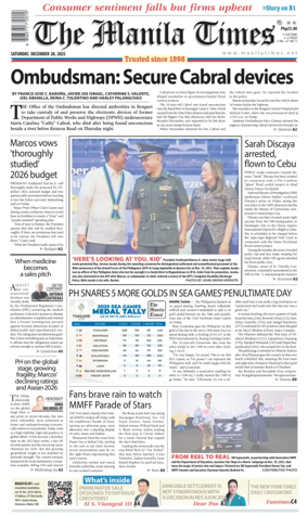 Cover of Manila Times
