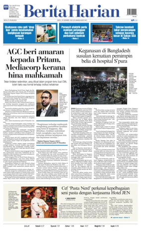 Cover of Berita Harian