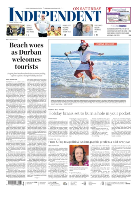 Cover of The Independent on Saturday