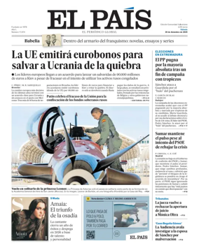 Cover of El País (Valencia)