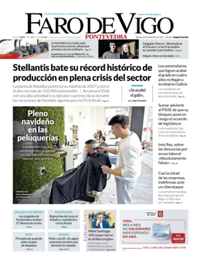 Cover of Faro de Vigo (Pontevedra)