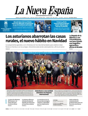 Cover of La Nueva España (Oviedo)