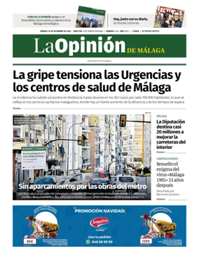Cover of La Opinión de Málaga