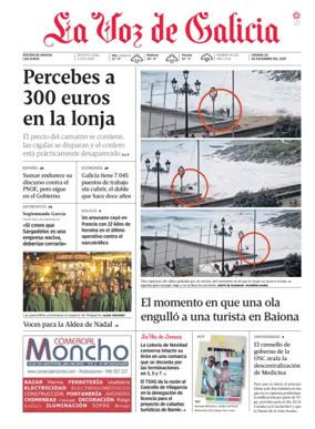 Cover of La Voz de Galicia (Arousa)