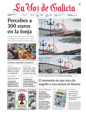 Cover of La Voz de Galicia (Barbanza)