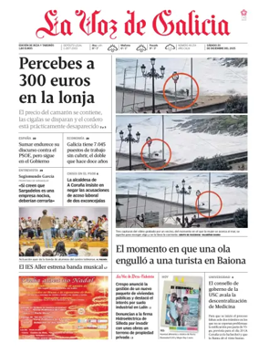 Cover of La Voz de Galicia (Deza)