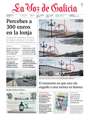 Cover of La Voz de Galicia (Lugo)