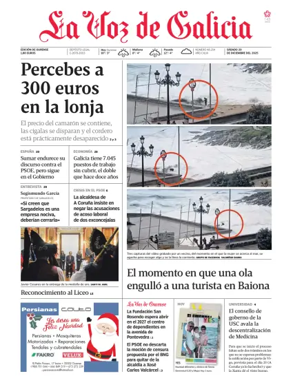 Cover of La Voz de Galicia (Ourense)