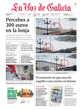 Cover of La Voz de Galicia (Vigo)