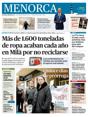 Cover of Menorca Diario Insular