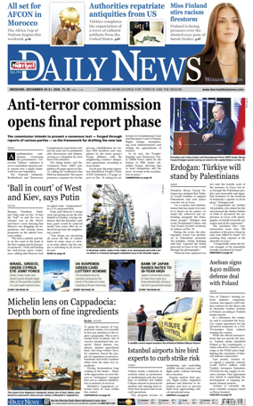 Cover of Hurriyet Daily News & Economic Review