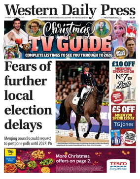 Cover of Western Daily Press (Saturday)