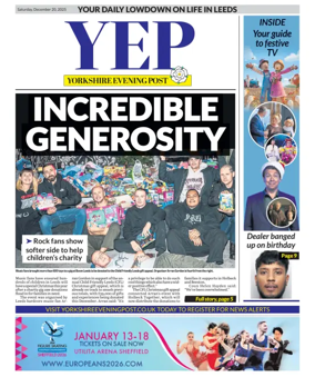 Cover of Yorkshire Evening Post