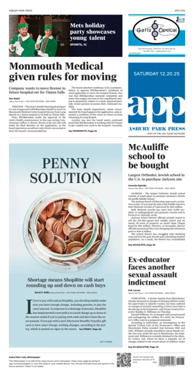 Cover of Asbury Park Press