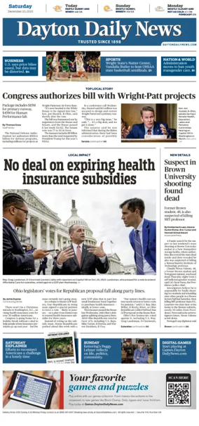 Cover of Dayton Daily News