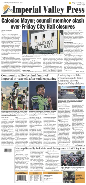 Cover of Imperial Valley Press