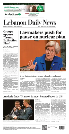 Cover of Lebanon Daily News