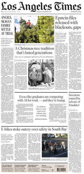 Cover of Los Angeles Times