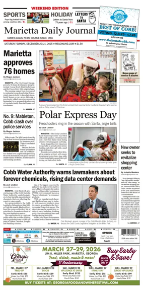 Cover of Marietta Daily Journal