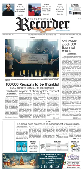Cover of Porterville Recorder