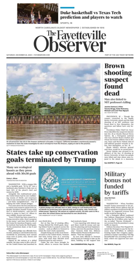 Cover of The Fayetteville Observer