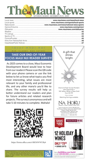 Cover of The Maui News - Weekender