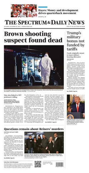 Cover of The Spectrum & Daily News