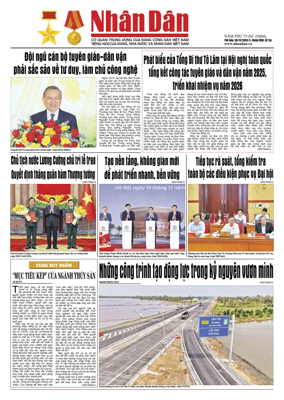 Cover of Nhan Dan newspaper