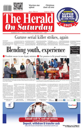 Cover of The Herald (Zimbabwe)