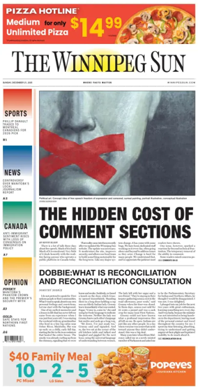Cover of Winnipeg Sun