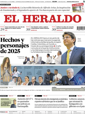 Cover of El Heraldo (Colombia)