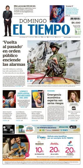 Cover of El Tiempo (Bogota)