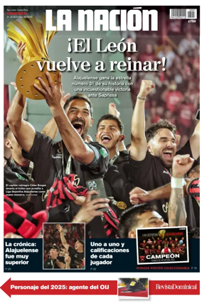 Cover of La Nacion (Costa Rica)