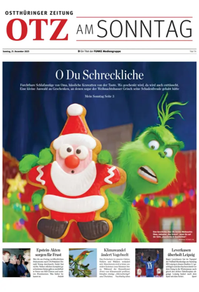Cover of Ostthüringer Zeitung (Saale-Holzland-Kreis)
