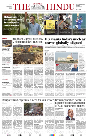 Cover of The Hindu - International