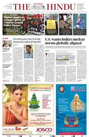 Cover of The Hindu (Thiruvananthapuram)
