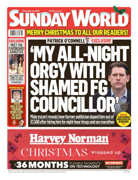 Cover of Sunday World (Ireland)