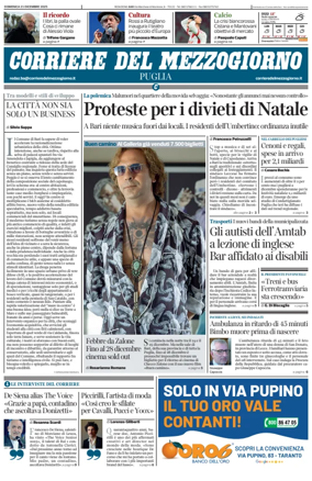 Cover of Corriere del Mezzogiorno (Puglia)