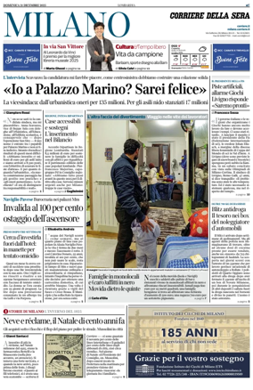 Cover of Corriere della Sera (Milano)