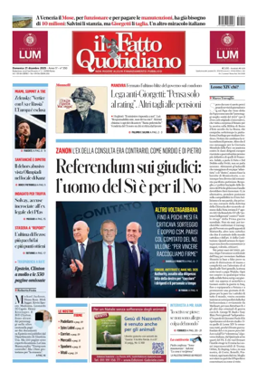 Cover of Il Fatto Quotidiano