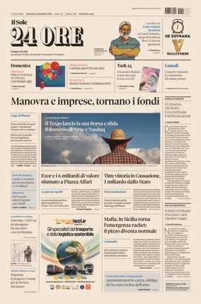 Cover of Il Sole 24 Ore