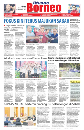 Cover of Utusan Borneo (Sabah)