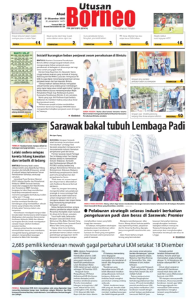 Cover of Utusan Borneo (Sarawak)