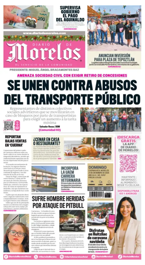 Cover of Diario de Morelos