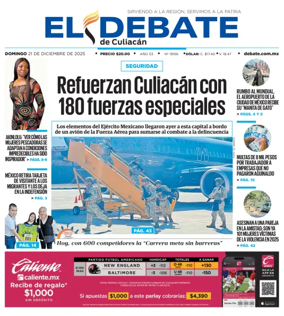 Cover of El Debate de Culiacan